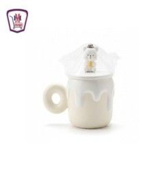 مج بورسلين سيلكون ابيض غطاء دبدوب 500 مللى | هايبر موسى — تسوّق أونلاي