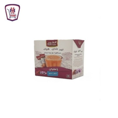 الخير شاى كرك زعفران بدون سكر 15 جرام علبه × 12 ظرف