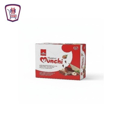 كورونا مونشى بسكويت ويفر كاكاو بطعم البندق 4 قطع علبه × 12 باكو