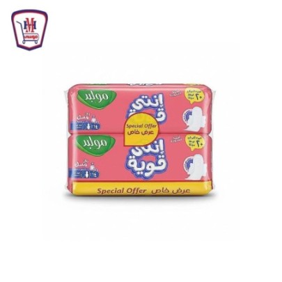 مولبيد فوط صحيه روز مسك 12 فوطه + 2 هديه عرض خاص 2 عبوه