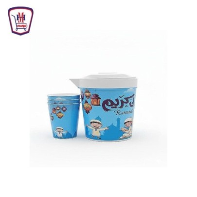 دورق بلاستيك بيور خيامى 2 لتر + 3 كوب