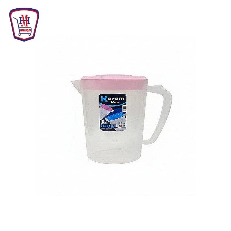 كرم دورق لوسيل بلاستيك منقوش 2 لتر