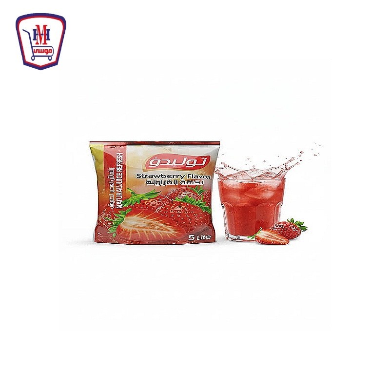 توليدو عصير بودره فراوله 500 جرام