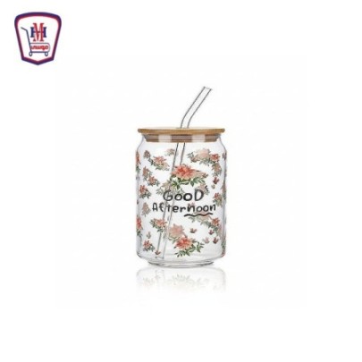 مج زجاج GOOD غطاء خشب شاليموه