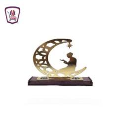 مبخره خشب بهلال وفانوس ديكور كيس