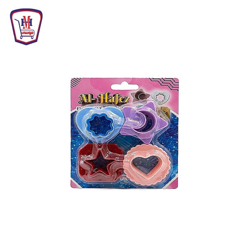 ختامه وقطاعه عجين اشكال كارت LZ-4 بلاسيتك 5 قطع . كيس