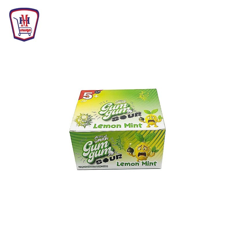 كيمتزو سماش جم جم لبان ساور محشو عسل نكهه الليمون علبه 100 قطعه + 5 قطع هديه