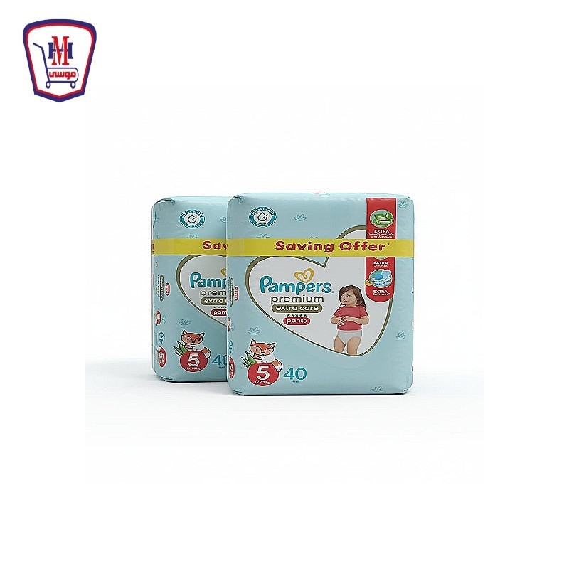 بامبرز بانتس حفاضات م 5 40 حفاضه 2 قطعه عرض