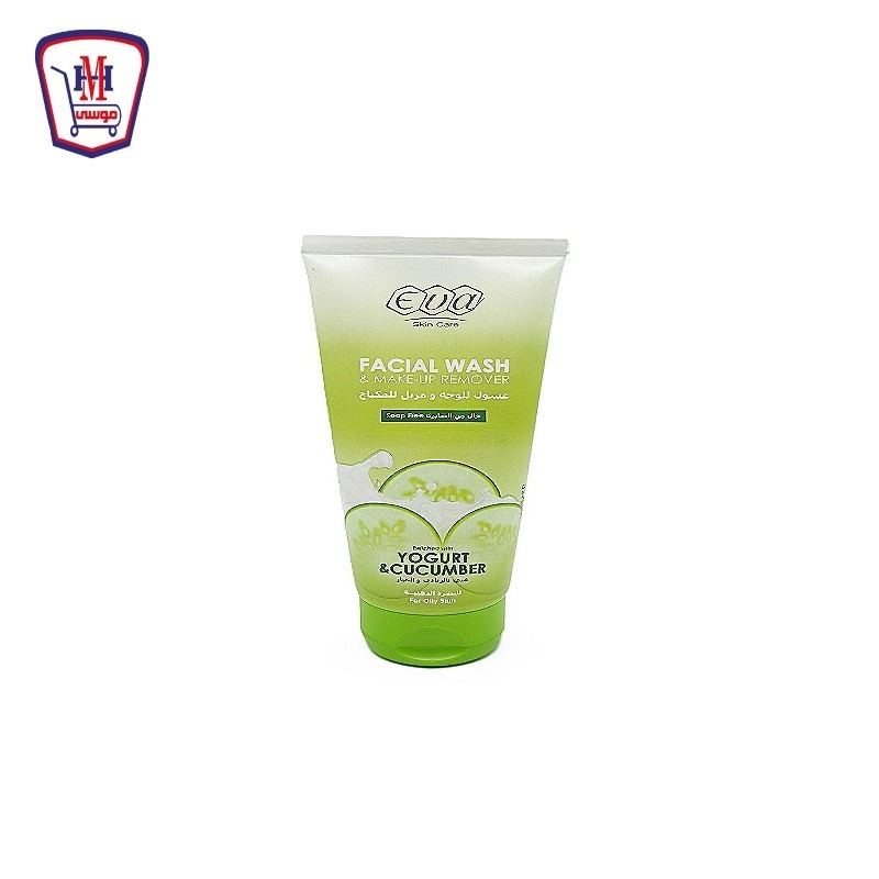 ايفا غسول للوجه للبشره الدهنيه زبادى وخيار 150 مللى