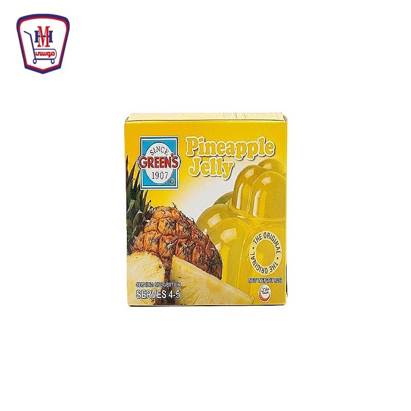 جرينز مسحوق جيلى بطعم الاناناس 80 جرام