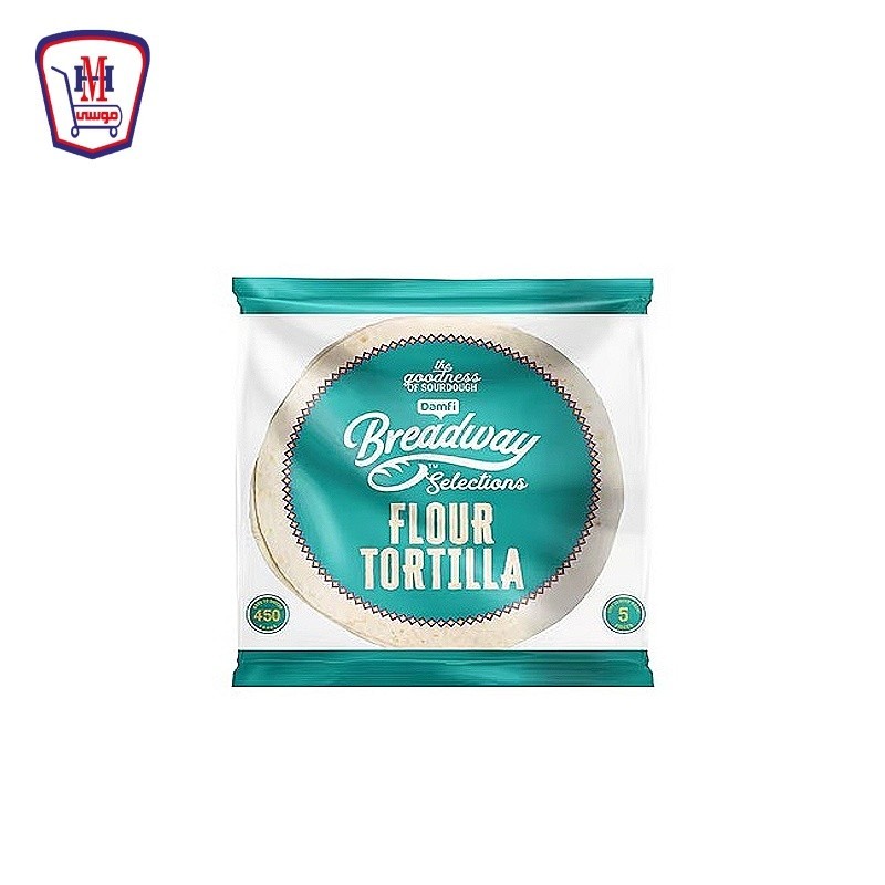 بريد واى خبز تورتيلا نخاله القمح كبير 450 جرام