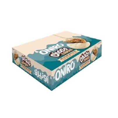 اونيرو شكو كوكيز بسكويت فانليا مغطى بالشيكولاته البيضا قطعه علبه × 12 باكو