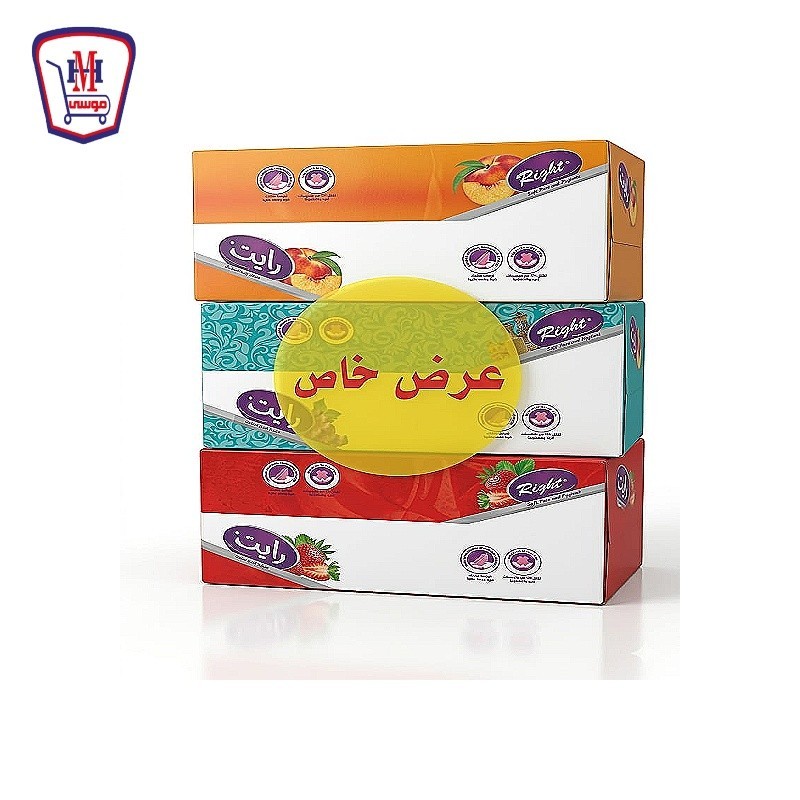 رايت مناديل سحب 550 منديل 3 قطع عرض