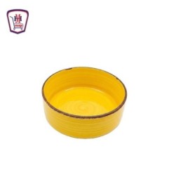 طبق بورسلين حرارى اصفر مستورد
