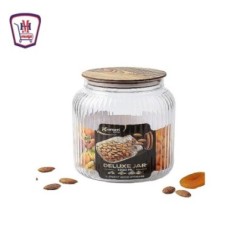 كرم بلاست برطمان ديلوكس غطاء خشبى 1300 مللى