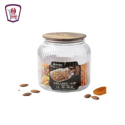 كرم بلاست برطمان ديلوكس غطاء خشبى 1300 مللى