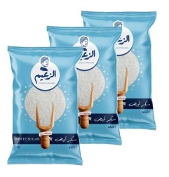 الزعيم سكر ابيض 1 كيلو جرام 3 قطع