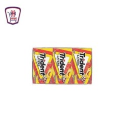 ترايدنت لبان بطيخ و خوخ 7 قطع 13.5 جرام  علبه 12 باكو