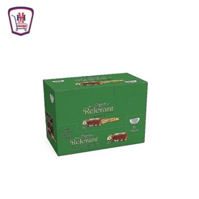 ريليفنت شيكولاته بار بالبندق 70 جرام علبه 6 قطع