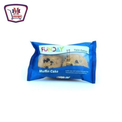 فن داى مافن كيك بنكهه الفانيلا وقطع الشيكولاته 2 قطعه