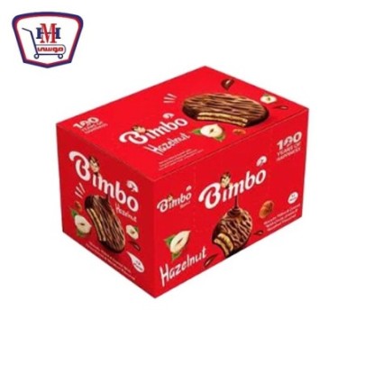 بيمبو بسكوت بالشيكولاته والبندق 40 جرام علبه × 12 قطعه