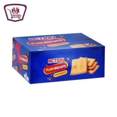 صورة اكشن بسكويت شاى ساده 60 جرام علبه × 12 قطعه من اكشن - هايبر موسى