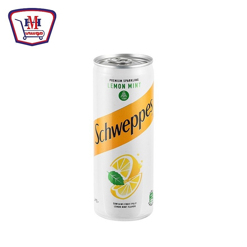 شويبس ليمون نعناع كانز 240  مللى