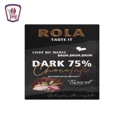 رولا شيكولاته دارك 75 % وزن 80 جرام