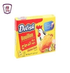 ديليش مرقه بنكهه الدجاج 8 مكعب 72 جرام | من ديليش | هايبر موسى — أفضل
