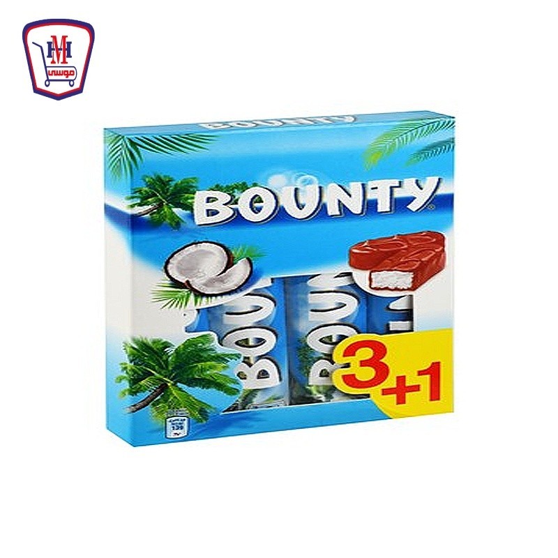 باونتى شيكولاته 57 جرام 3 + 1 هديه