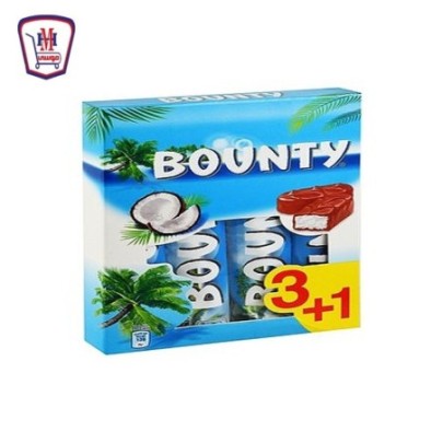 باونتى شيكولاته 57 جرام 3 + 1 هديه