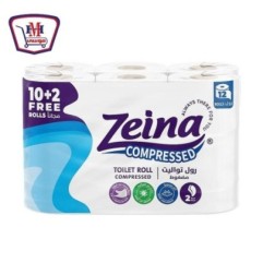 صورة زينه مناديل تواليت مضغوط 10 + 2 مجانا من زينه - هايبر موسى