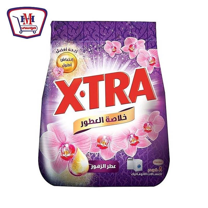 اكسترا مسحوق اتوماتيك عطر الزهور 8 كيلو جرام