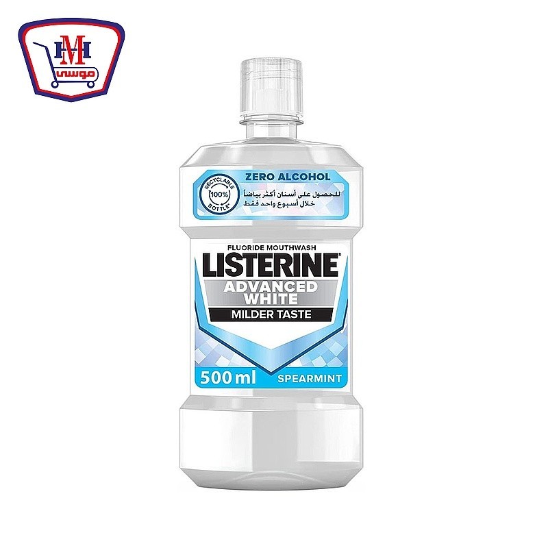ليسترين ادفنتس وايت غسول للفم 500 مل