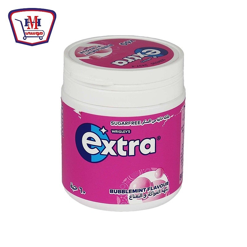 اكسترا لبان بنكهه الفاكهه و النعناع 60 حبه 84 جرام