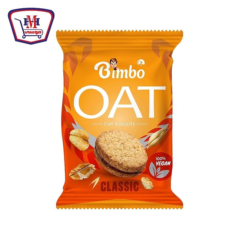 بيمبو بسكويت شوفان نباتى كلاسيك 37 جرام