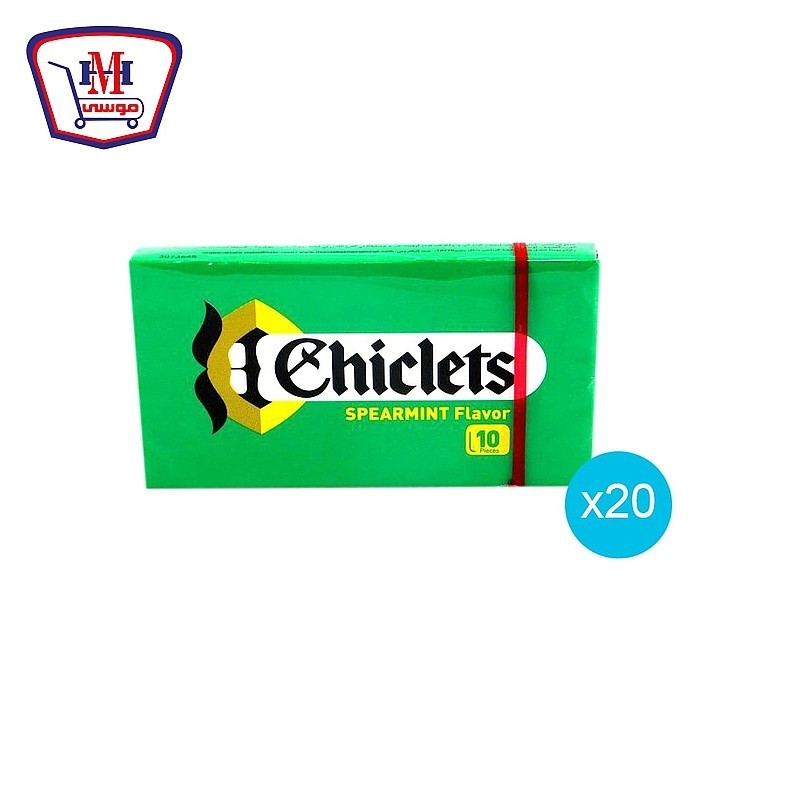 تشكلتس لبان بالنعناع الاخضر10حبات علبه × 20 قطعه