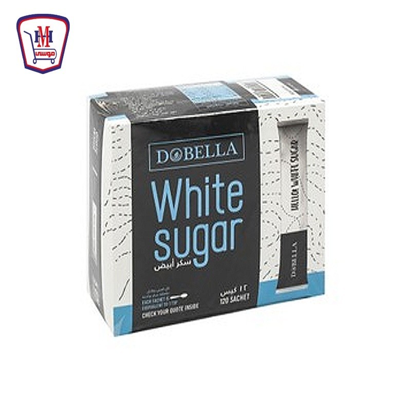 دوبيلا سكر ابيض علبه 120 ظرف