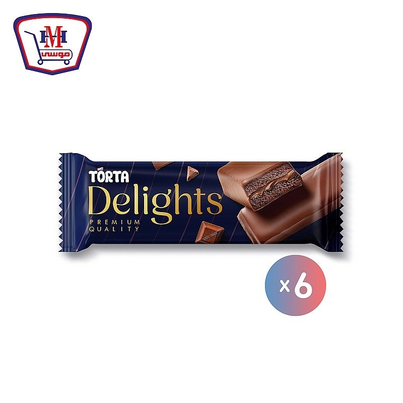 تورتا ديلايت شيكولاته باركيك 24 جرام علبه × 6 باكو