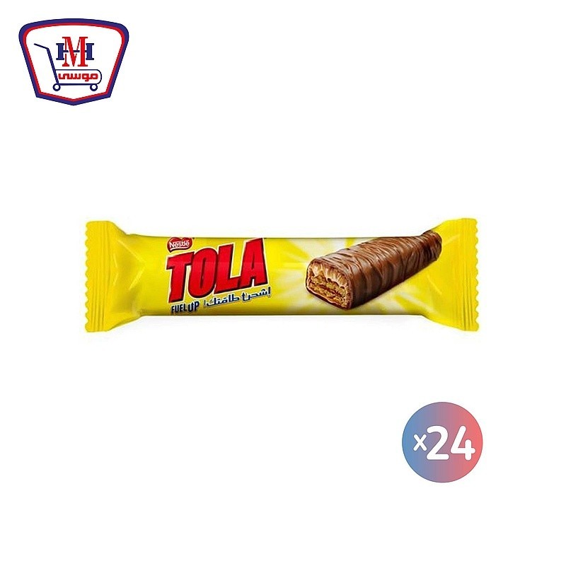 توله بسكويت مغطى بالكراميل وكريمه الكاكاو 15.5 جرام علبه × 24 قطعه