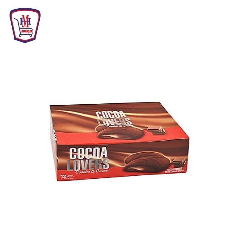 كوكيز بسكويت كوكو لافرز شيكولاته علبه× 12 قطعه