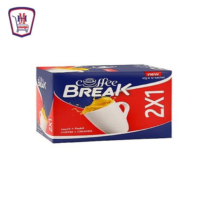 كوفى بريك كوفى 2 × 1 12 جرام علبه × 12 ظرف
