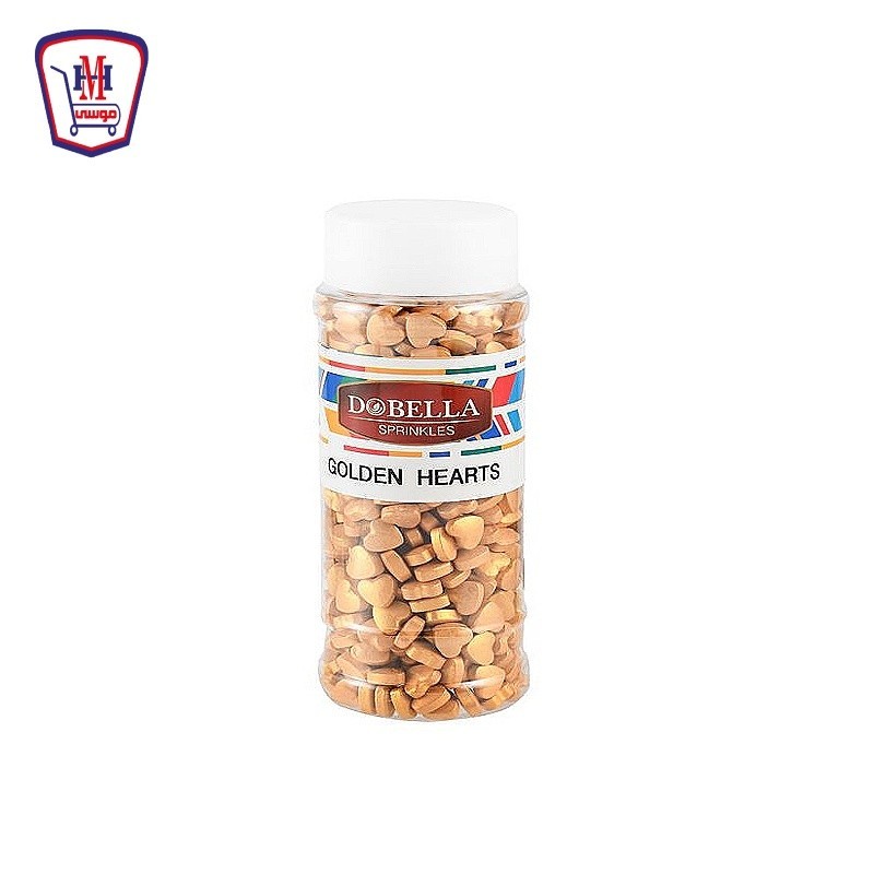 دوبيلا سبرنكل قلوب ذهبى 120 جرام