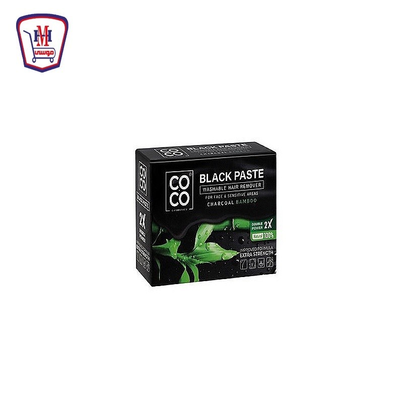 كوكو واكس وايت باست باشون بالفحم و الصبار 100 جرام مزيل شعر