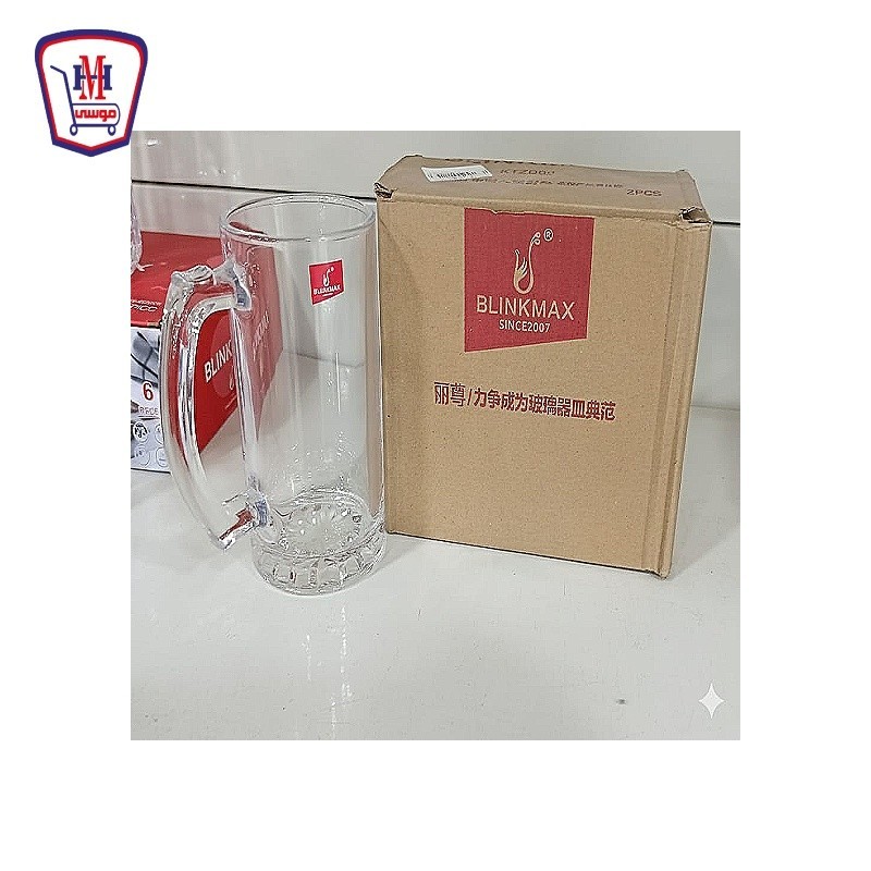 بلانك ماكس طقم شوب عصير زجاج 2 قطعه موديل KTZB 02