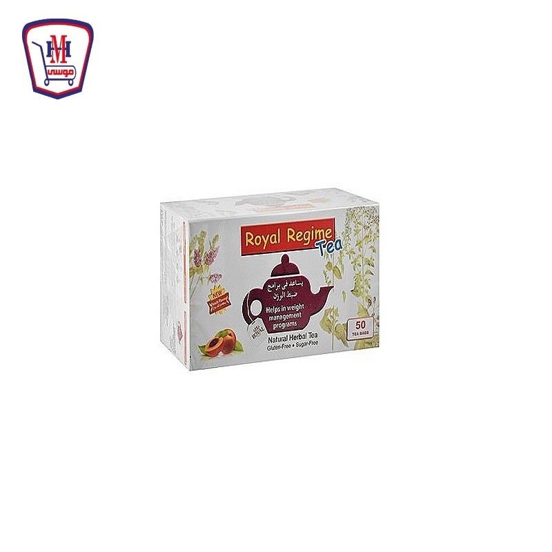 رويال شاى ريجيم بالخوخ 50 كيس