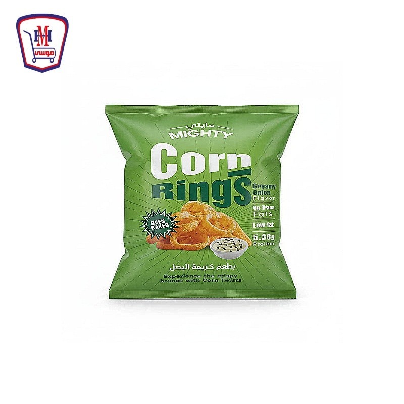 مايتى كورن رينجز بطعم كريمه البصل 50 - 60 جرام