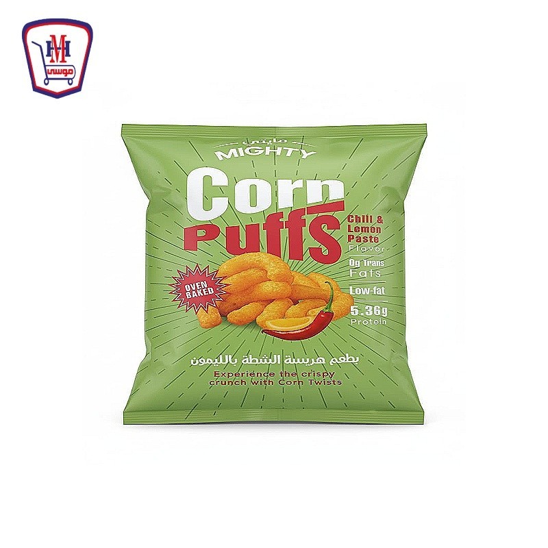 مايتى كورن بافس بطعم هريسه الشطه بالليمون  50 - 60 جرام
