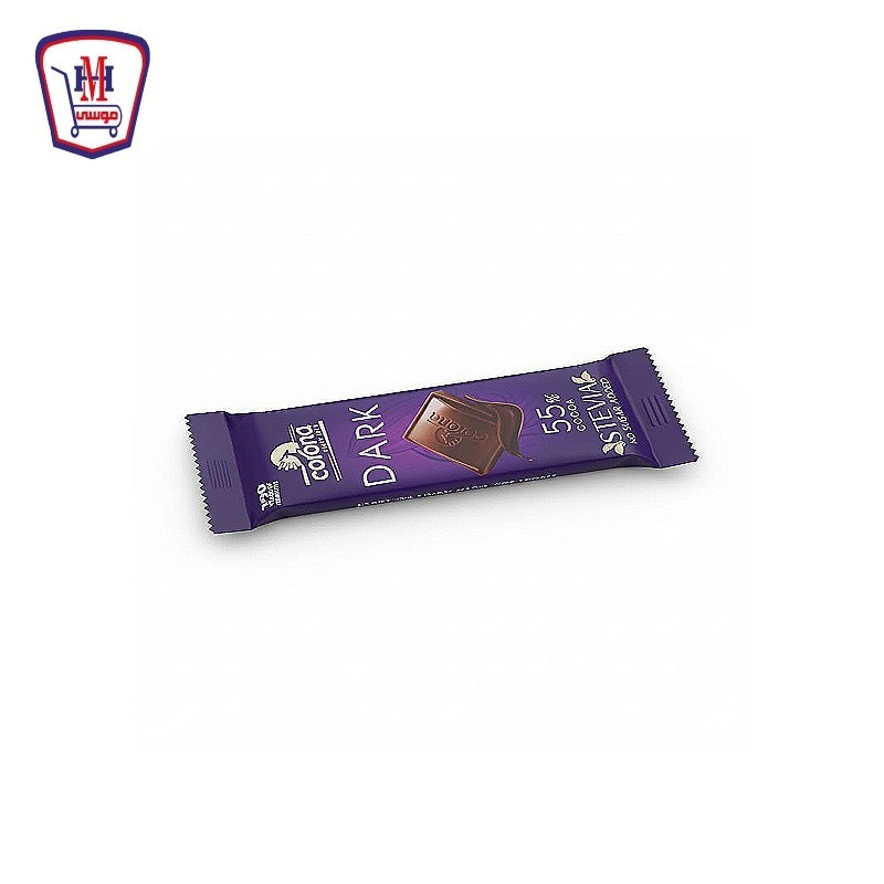 كورونا شيكولاته دارك 55 % ستيفا بدون سكر