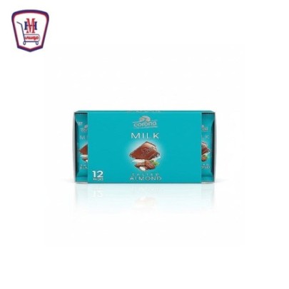 كورونا شيكولاته ميلك باللوز المملح 35 جرام علبه × 12 قطعه | من كورونا
